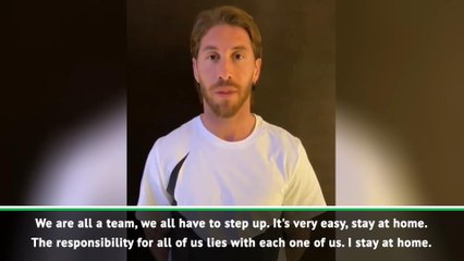 Descargar video: Sergio Ramos urges Real Madrid fans to stay at home