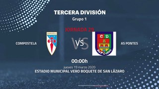 Previa partido entre Compostela y As Pontes Jornada 29 Tercera División