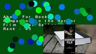 About For Books  A Companion to the Horror Film  Best Sellers Rank : #5