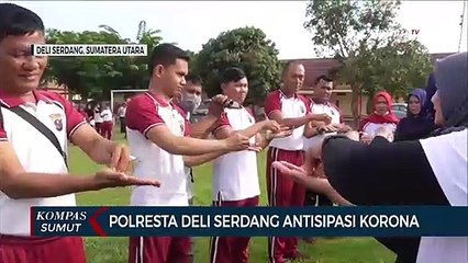 Jajaran Polresta Deli Serdang Antisipasi Korona