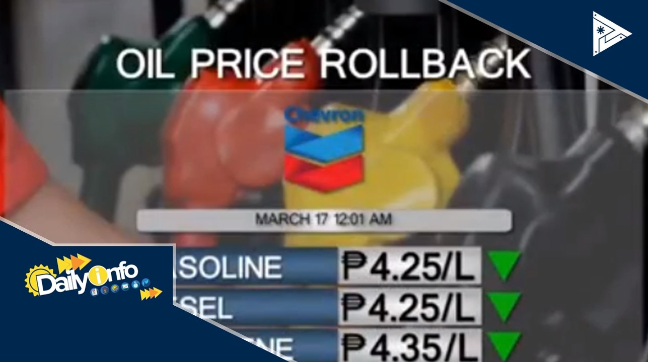 Big time oil price rollback, epektibo ngayong araw