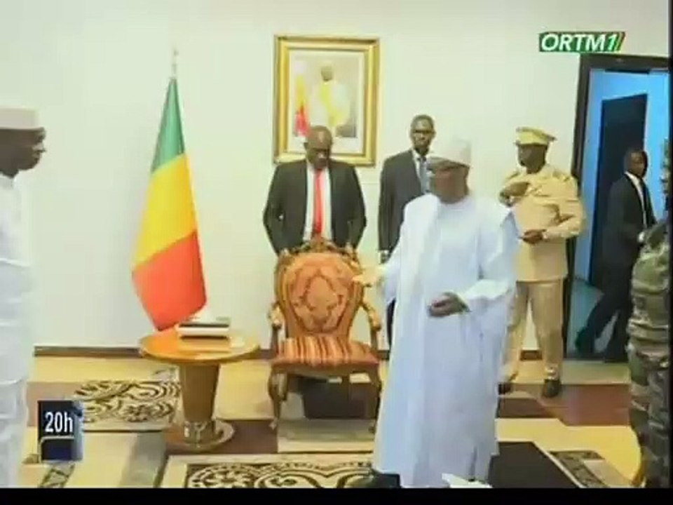 ORTM/Audience du président de la république avec plusieurs personnalités dont le ministre de la défense et des anciens combattants du Burkina Faso