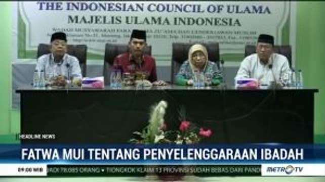 MUI Keluarkan Fatwa Tentang Penyelenggaraan Ibadah di Tengah Pandemi Covid-19