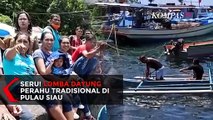 Seru! Lomba Dayung Perahu Tradisional di Pulau Siau