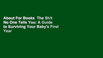 About For Books  The Sh!t No One Tells You: A Guide to Surviving Your Baby's First Year  Review