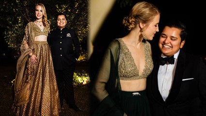 Katja Hahnloser Ayesha Nageshwaran की Lesbian Marriage में Sabyasachi Lehenga VIRAL | Boldsky