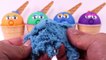 4 Colors Play Doh Ice Cream Cups PJ Masks Street Vehicles Kinder Surprise Eggs Toys For Kids