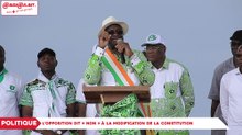 Politique : En meeting à Yamoussoukro, l’opposition dit « non » à la modification de la constitution