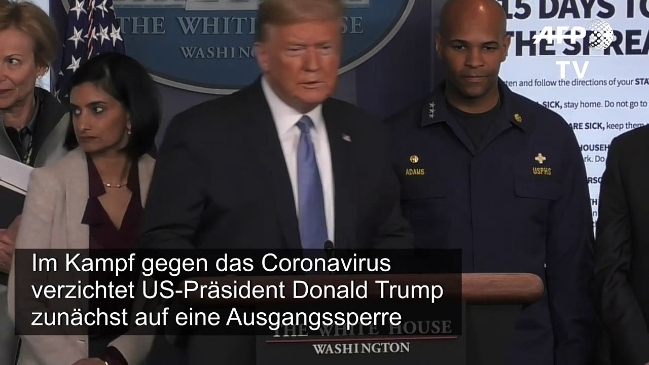 Trump hält Ausgangssperre nicht für notwendig