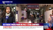 Les images des Parisiens qui fuient la capitale avant midi pour ne pas y être confinés