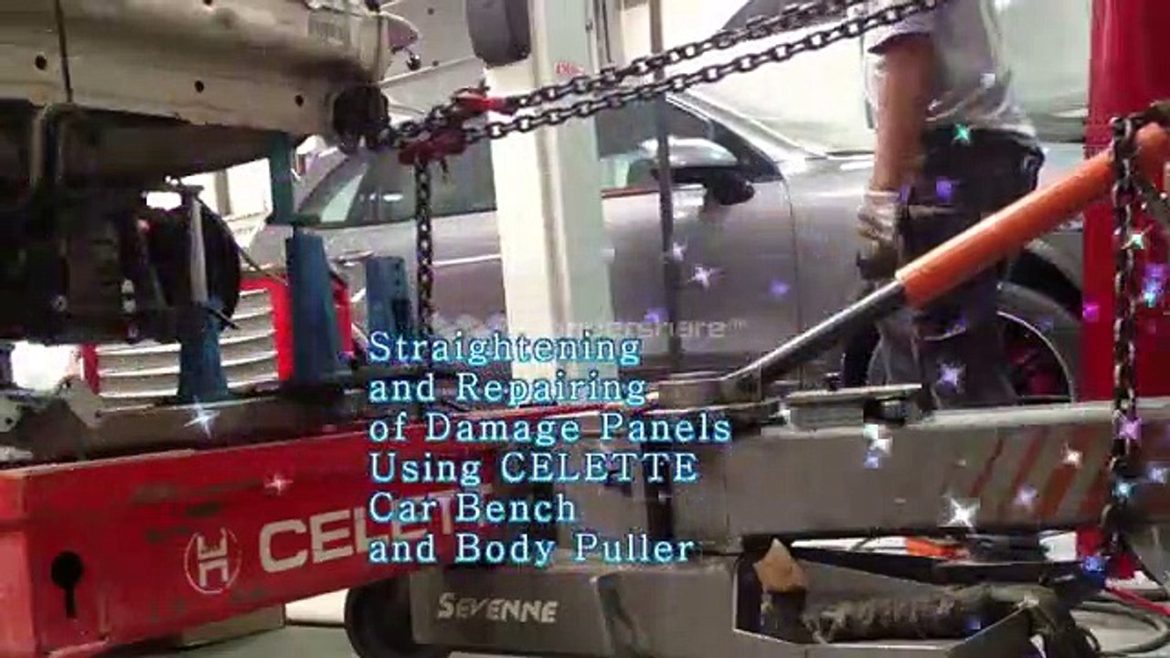 Setting up a Celette bench and pulling process Frame machine