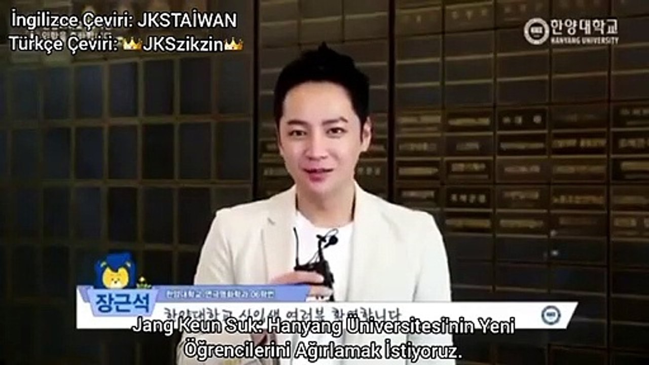 JANG KEUN SUK [TR SUB] HANYANG UNİVERSİTY NEW STUDENTS MESSAGE 04.03.2020