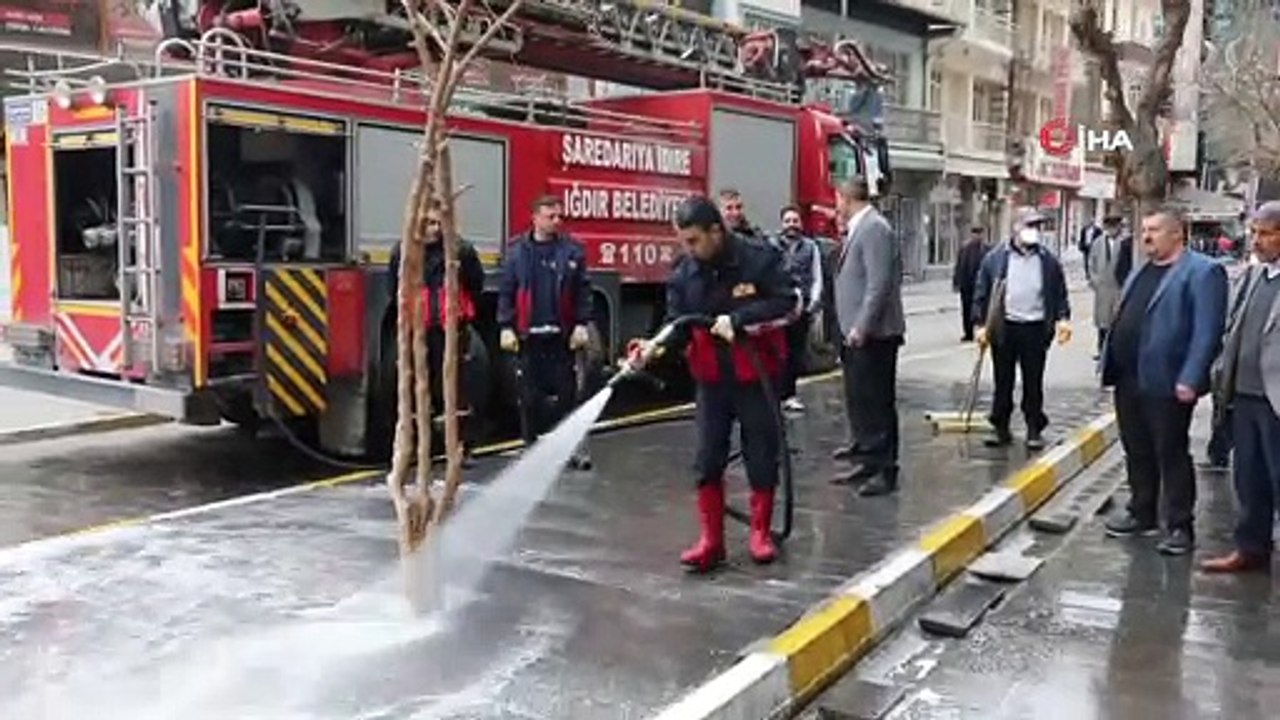 Iğdır’da sokaklar sabunlu suyla yıkandı