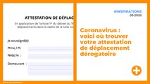 Coronavirus : voici où trouver votre attestation de déplacement dérogatoire