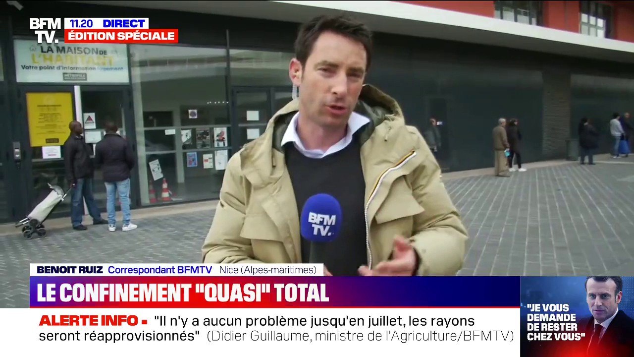 À Nice, les habitants se préparent au confinement "quasi" total