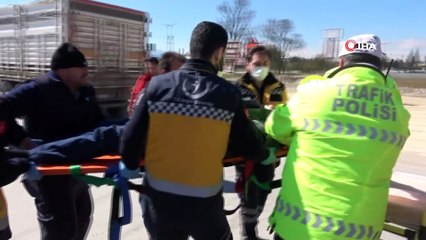 Bolu’da, kontrolden çıkan araç sulama kanalına uçtu: 2 yaralı