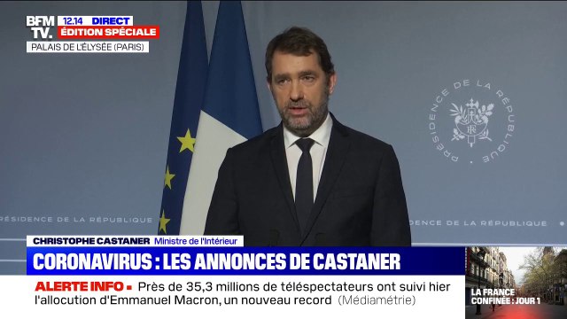 Christophe Castaner: Pour chaque sortie, chaque personne devra disposer d'une attestation sur l'honneur