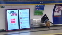 Martes sin aglomeraciones en el Metro de Madrid