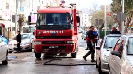 Çan’da yollar deterjanlı su ile yıkanarak ilaçlandı