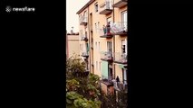 Italians sing from their rooftops amid coronavirus lockdown