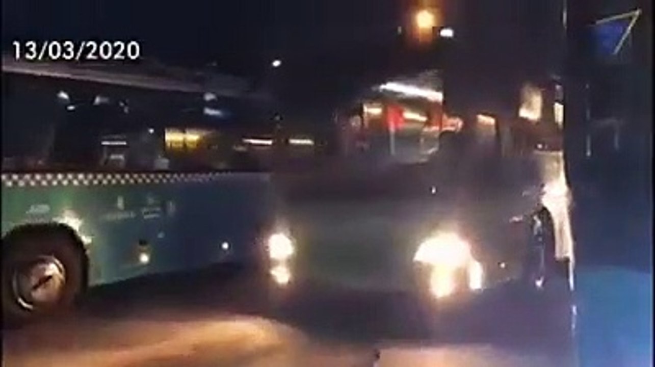 Halk Otobüslerinde dezenfekte işlemlerine başlandı.