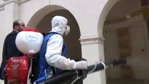 Doğu Akdeniz'de koronavirüse karşı tedbirler - Ortodoks Kilisesi dezenfekte edildi - HATAY