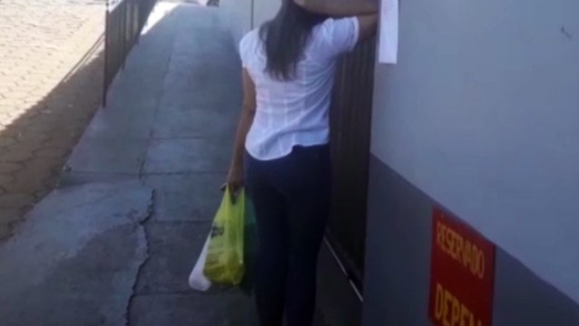 Familiares não conseguem entregar sacolas com alimentos aos presos da Cadeia Pública de Cascavel