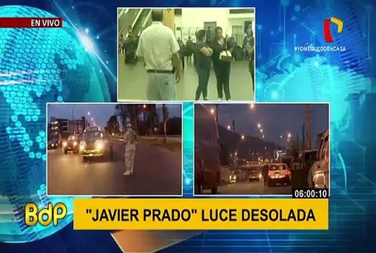 Av. Javier Prado: limitan acceso vehicular en segundo día de estado de emergencia