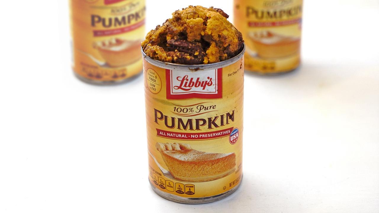 Pumpkin Bread in a Pumpkin Can