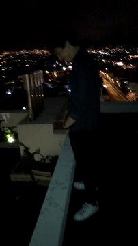 Drunk Guy Pushes Friend Over Roof onto DJ