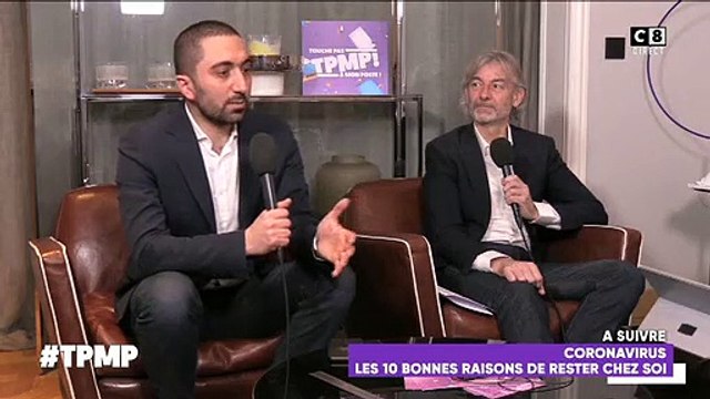Depuis 17h45, Cyril Hanouna réalise son émission Touche pas à mon poste lui-même depuis son appartement en direct sur C8