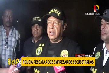 Tras balacera, PNP rescata a dos empresarios secuestrados en Ancón