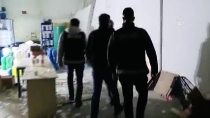 Başkentte sahte dezenfektan üreten 4 şüpheli yakalandı