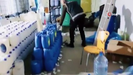 Başkent’te tonlarca sahte temizlik ürünü ele geçirildi