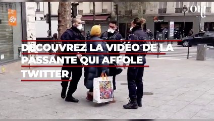 Cette femme refuse d'obéir aux policiers qui lui demandent de se confiner chez elle en leur toussant dessus