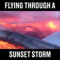 Un passager filme un magnifique orage depuis un avion