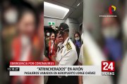 Coronavirus en Perú: pasajeros de avión se atrincheraron tras quedar varados