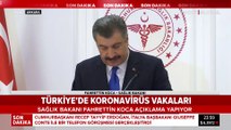 Sağlık Bakanı Fahrettin Koca'dan koronavirüs açıklaması