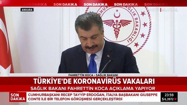Sağlık Bakanı Fahrettin Koca'dan koronavirüs açıklaması