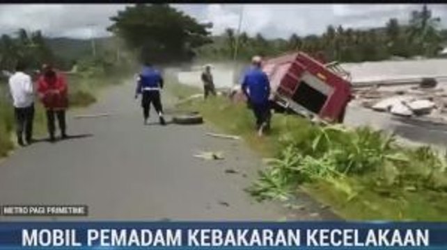 Mobil Damkar Kecelakaan di Gorontalo, 1 Orang Kritis