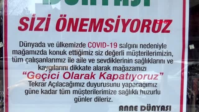 Tokat'ta genelge dışında kalan bazı esnaf da kepenk kapattı