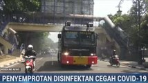 Sejumlah Ruas Jalan dan Fasilitas Umum di Bandung Disemprot Disinfektan