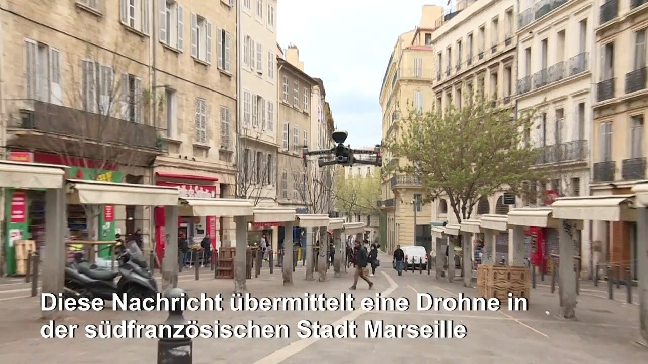 Coronavirus: Polizei-Drohne kontrolliert in Marseille