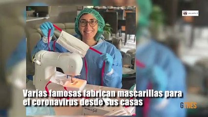 Los famosos se vuelcan con la fabricación de mascarillas caseras