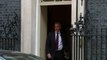 Boris Johnson leaves Downing Street for PMQs