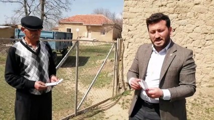 Yozgat'ın Kaykılı köyü imamı 65 yaş üstü vatandaşlara el ayak oluyor