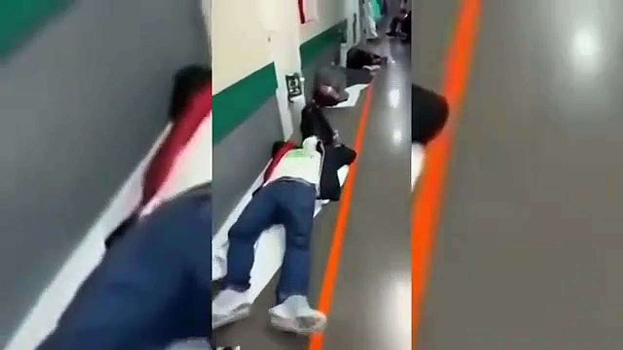 Imagens impactantes mostram o caos em hospital de Madrid