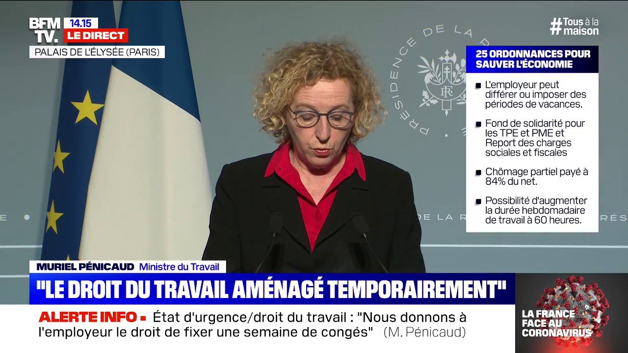 Muriel Pénicaud (ministre du Travail) : "nous permettons de déroger aux règles relatives à la durée du travail, au repos hebdomadaire et dominical"