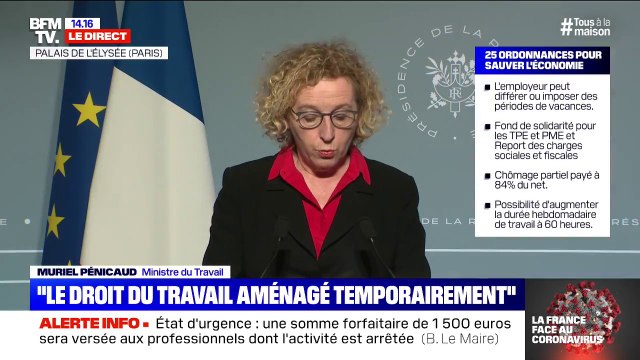 Muriel Pénicaud (ministre du Travail): Nous ouvrirons le bénéfice du chômage partiel aux assistantes maternelles, aux employés à domicile, aux salariés au forfait jour et aux VRP