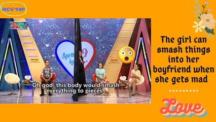 The girl can smash things into her boyfriend when she gets mad